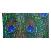 Housse D'oreillers Style Etching Peacock de minuit (Dos-Droit)