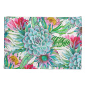Housse D'oreillers Succulent jardin tropical (Dos)