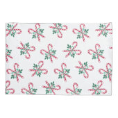 Housse D'oreillers sucres de canne de Noël rétro (Dos)