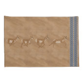 Housse D'oreillers Sud-ouest Pronghorn Antelopes Standard Bleu Fronti (Dos-Droit)