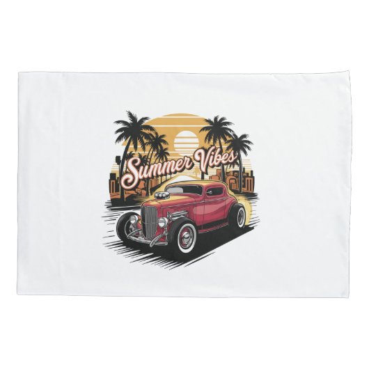 Housse D'oreillers Summer Vibes Classic Car (Dos)