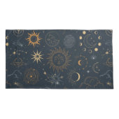 Housse D'oreillers Sun Moon Stars Dark Celestin Motif (Dos)