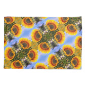 Housse D'oreillers Sunflower In Sunshine Motif d'art Abstrait (Dos)
