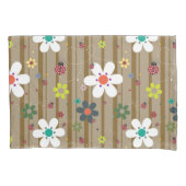 Housse D'oreillers Super les années 70 rétro Hippie Fleur Puissance L (devant)