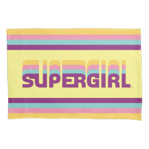 Housse D'oreillers Supergirl Retro Colorshift Graphic