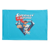 Housse D'oreillers Superman & Krypto Soar (Dos)