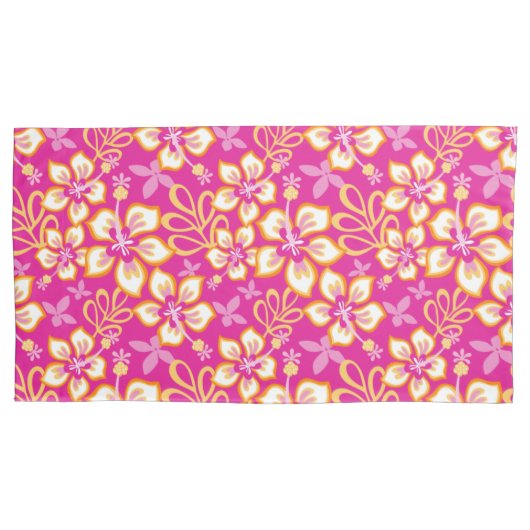 Housse D'oreillers Surf JUNGLE (COMBO ROSE CHAUDE) (devant-gauche)