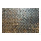 Housse D'oreillers Surface métallique, arrière - plan de texture réfl (Dos)