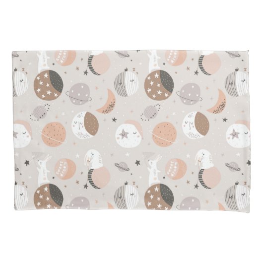 Housse D'oreillers Sweat Dream Bunnies Dans Motif spatial (devant)