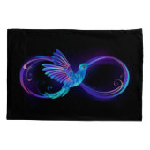 Housse D'oreillers Symbole de Neon Infinity par Glowing Hummingbird (Dos-gauche)