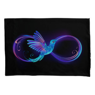 Housse D'oreillers Symbole de Neon Infinity par Glowing Hummingbird