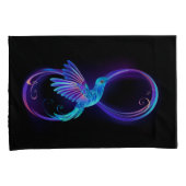 Housse D'oreillers Symbole de Neon Infinity par Glowing Hummingbird (devant-Droit)