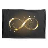 Housse D'oreillers Symbole d'infini doré (Dos)