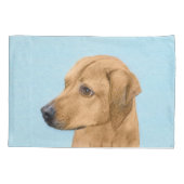 Housse D'oreillers Tableau Rhodesian Ridgeback - Art Chien original (Dos)