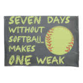 Housse D'oreillers Tableau sept jours sans base-ball (devant)