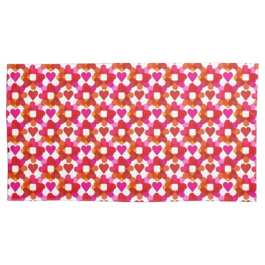 Housse D'oreillers Tablier de coeur coloré (devant-gauche)