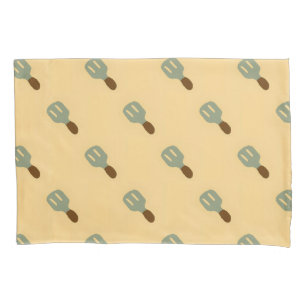 Housse D'oreillers Tabouret gris tirant motif brun