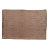 Housse D'oreillers Tan Alligator Texture Imprimer (Dos)