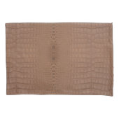 Housse D'oreillers Tan Alligator Texture Imprimer (devant)