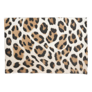 Housse D'oreillers Tan Brown Leopard Spod Poster de animal