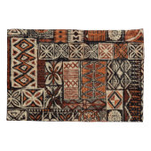 Housse D'oreillers Tapa hawaïen : Patchwork tribal (Dos)