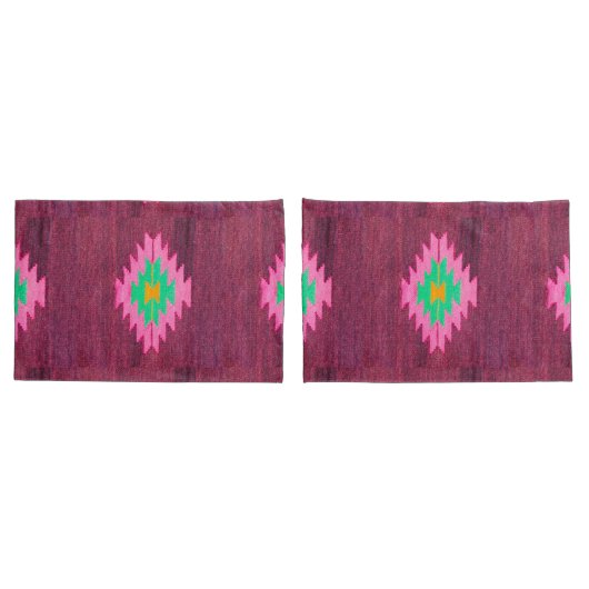 Housse D'oreillers Tapis antique turc Kilim tapis (Dos-Set)