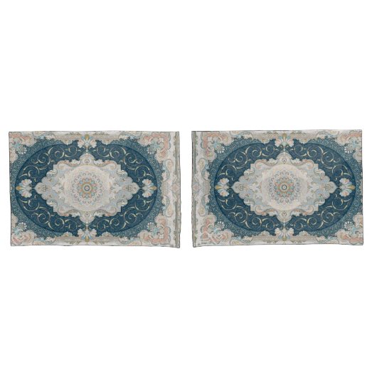 Housse D'oreillers Tapis de tapis persan turc antique (devant-Set)