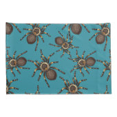 Housse D'oreillers Tarantula sur bleu (Dos-Droit)