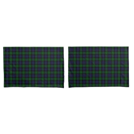 Housse D'oreillers Tartan de Black Watch (devant-Set)