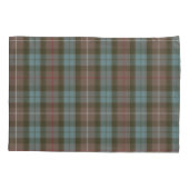 Housse D'oreillers Tartan de chasse de Fraser de clan patiné (Dos)