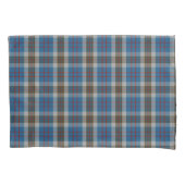 Housse D'oreillers Tartan de gris bleu de Thompson de clan (devant)