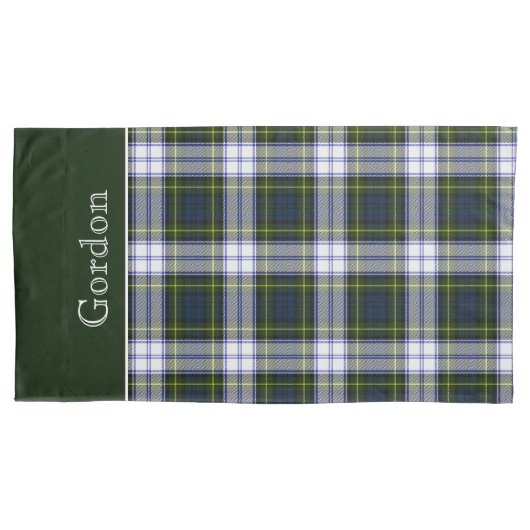 Housse D'oreillers Tartan Plaid King Coussin classique Gordon (devant)