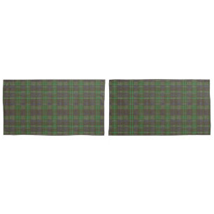 Housse D'oreillers Tartan Vert de Cabine