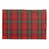 Housse D'oreillers Tartan vert rouge (Dos)