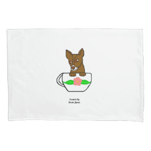 Housse D'oreillers Teacup Chihuahua Standard Pillowcase