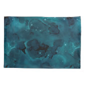 Housse D'oreillers Teal Galaxy Series Design 5 (Dos-gauche)