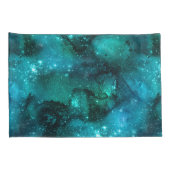 Housse D'oreillers Teal Galaxy Series Design 6 (Dos-Droit)
