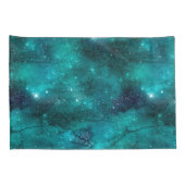Housse D'oreillers Teal Galaxy Series Design 8 (Dos-Droit)
