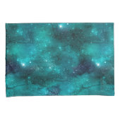 Housse D'oreillers Teal Galaxy Series Design 8 (devant-Droit)