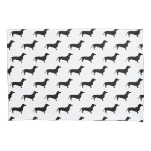 Housse D'oreillers Teckels noirs modernes