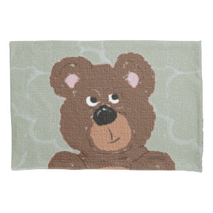 Housse D'oreillers Teddy Bear Face
