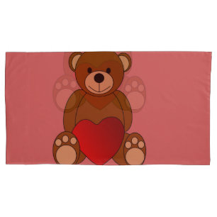 Housse D'oreillers Teddy Love