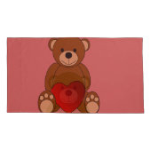 Housse D'oreillers Teddy Love (Dos-gauche)
