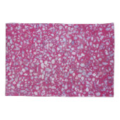 Housse D'oreillers Terrazzo Texture : Elégance blanche rose. (Dos)