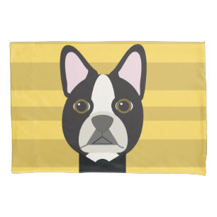 Housse D'oreillers Terrier de Boston