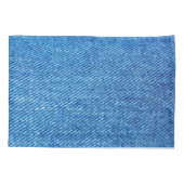 Housse D'oreillers Texture de Denim bleu (Dos)