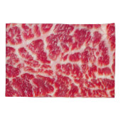 Housse D'oreillers Texture du steak de boeuf marbré Closeup (Dos)