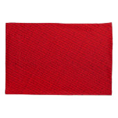 Housse D'oreillers Texture dynamique de tissu rouge (Dos)