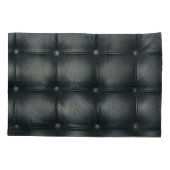 Housse D'oreillers Texture en Cuir Boutonné Luxe (Dos)