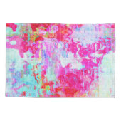 Housse D'oreillers Texture rouge rose (Dos)